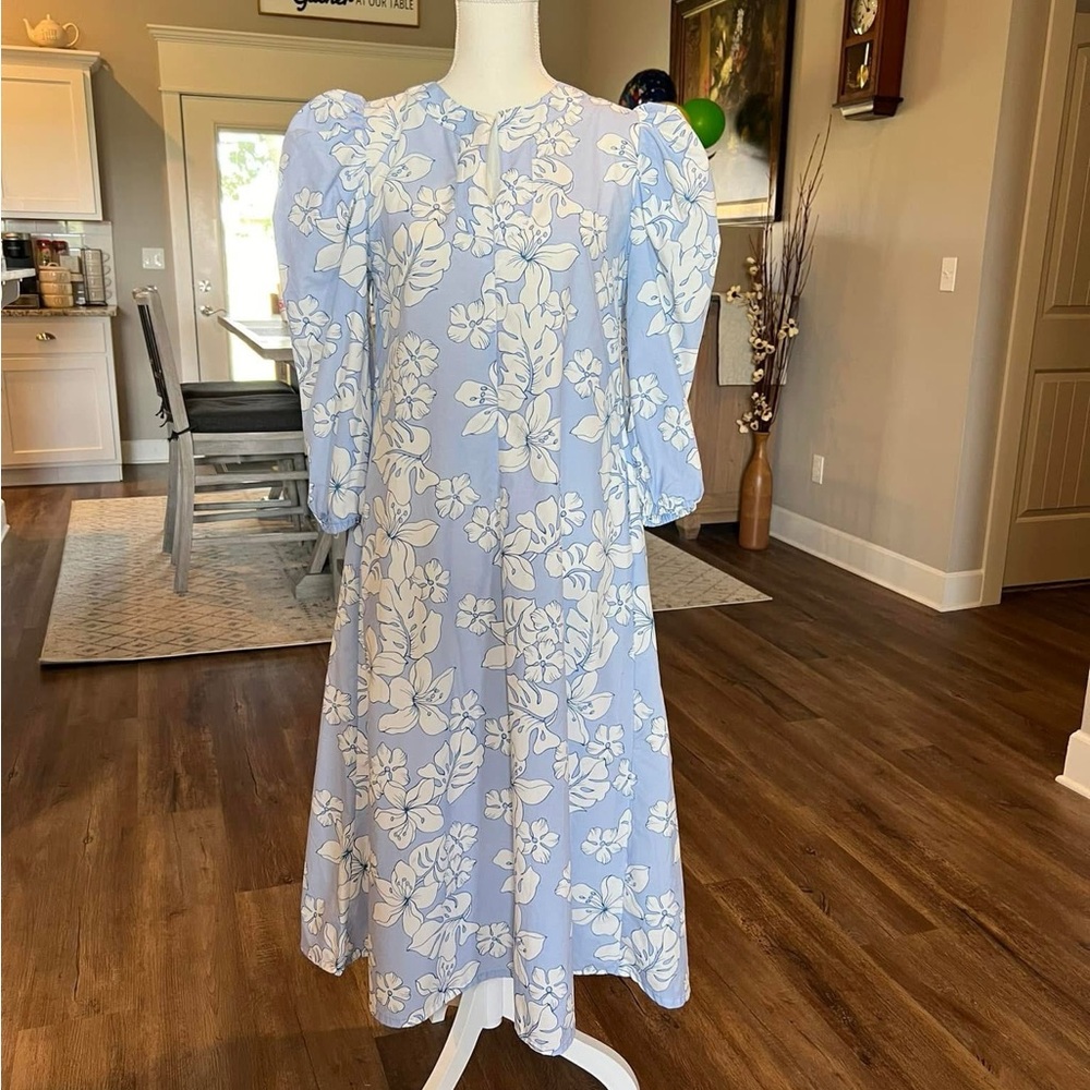 Buru Floral Blue Dress
